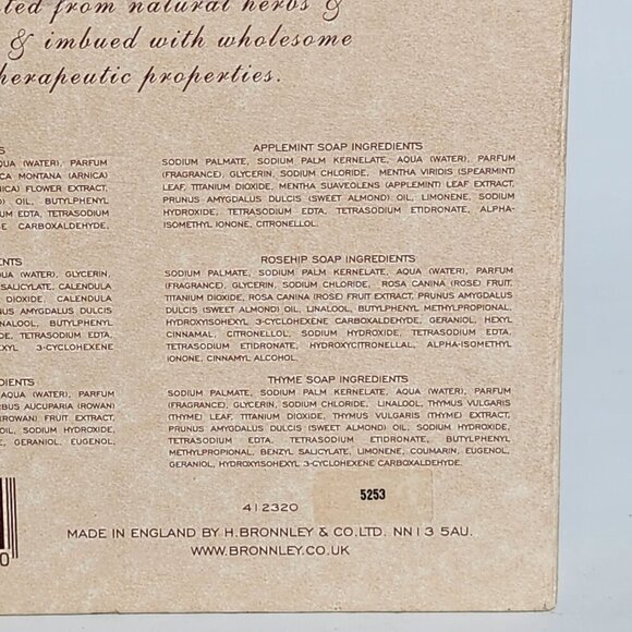Bronnley Herbarium Guest Soaps 50g BNIP Sealed - Picture 7 of 11